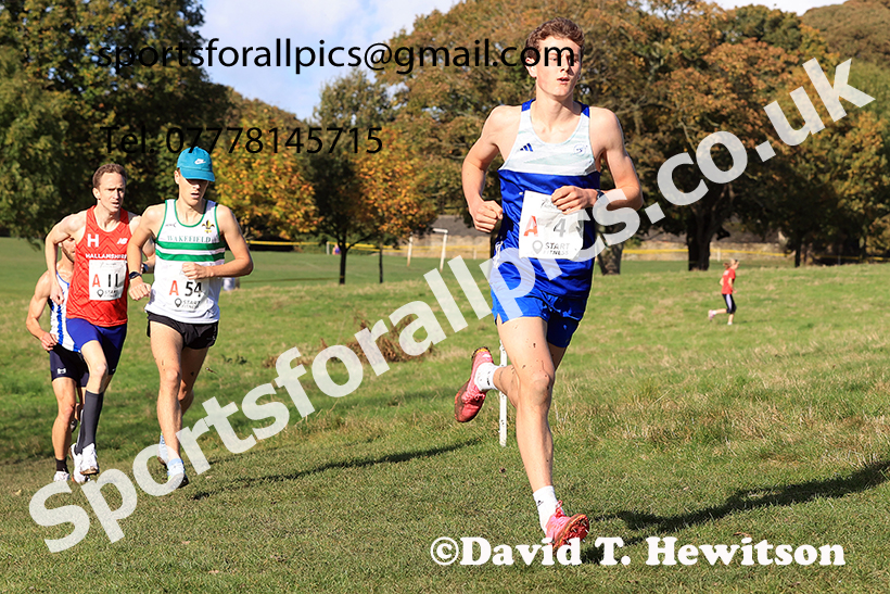 Senior men, 2024 Northern Cross Country Relays, Graves Park, Sheffield.   Photo: David T. Hewitson/Sports for All Pics